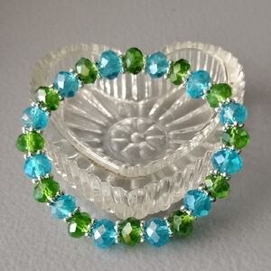 Fashion Jewelry Vibrant Blue and Green Bracelet
